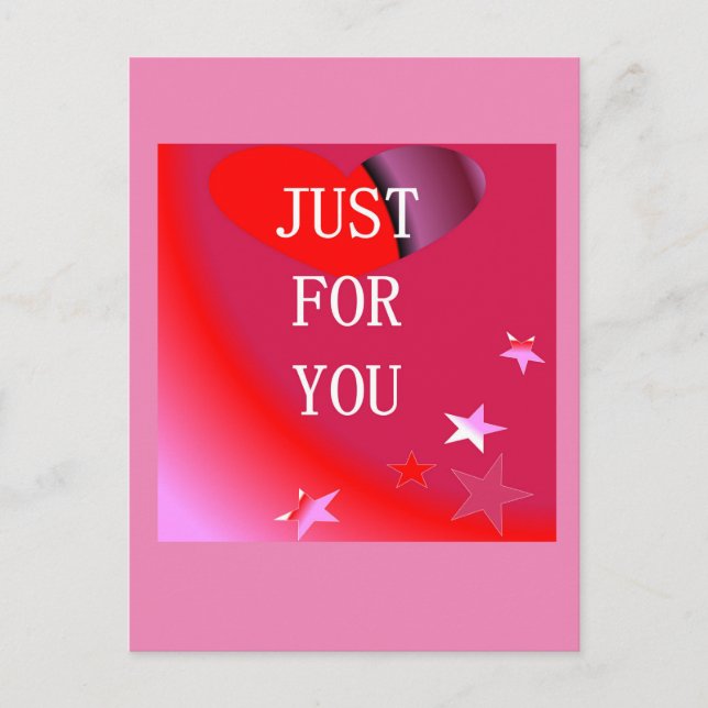 CARTE POSTALE JUSTE POUR VOUS (Devant)
