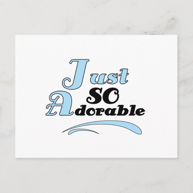 Carte Postale Juste si adorable (Devant)
