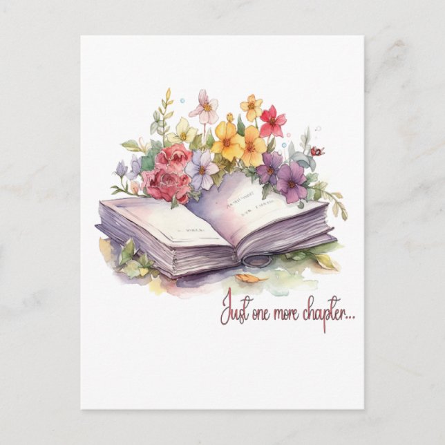 Carte Postale Juste Un Chapitre De Plus - Louveur De Livre (Devant)