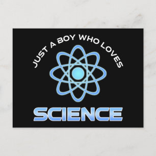 Carte Postale Juste un garçon qui aime la science