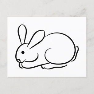 Carte Postale Juste un lapin