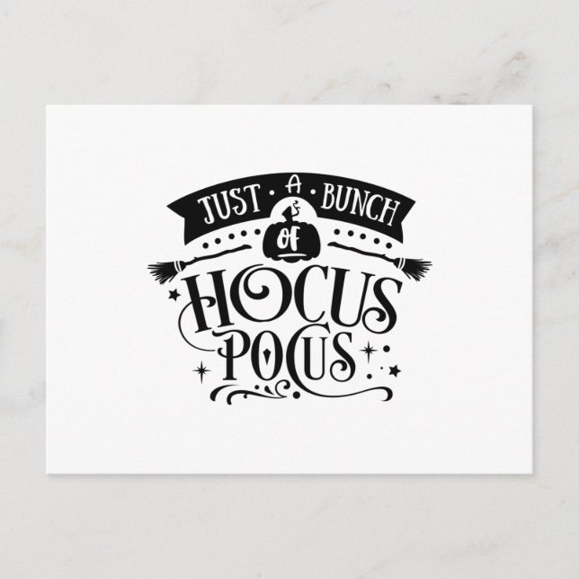 Carte Postale Juste un tas de hocus pocus (Devant)