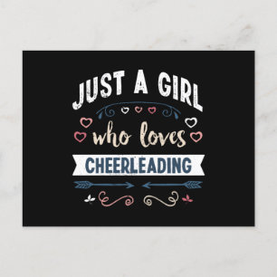 Carte Postale Juste une fille qui aime Cheerled Drôle Dons