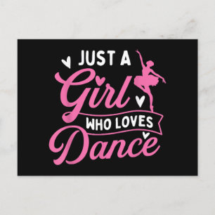 Carte Postale Juste Une Fille Qui Aime La Danse - Danseuse Amant