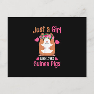 Carte Postale Juste Une Fille Qui Aime Les Cochons De Guinée Mig