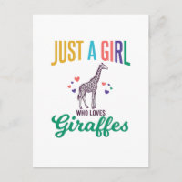 Juste une fille qui aime les girafes vintage vecte