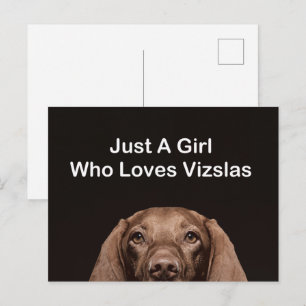 Carte Postale Juste une fille qui aime les Vizslas