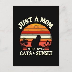 Carte Postale Juste une mère qui aime les chats