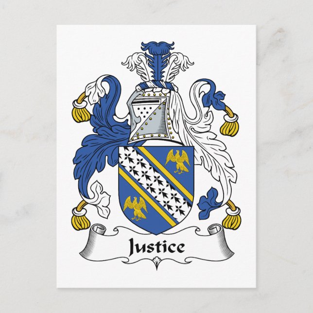 Carte Postale Justice Family Crest (Devant)