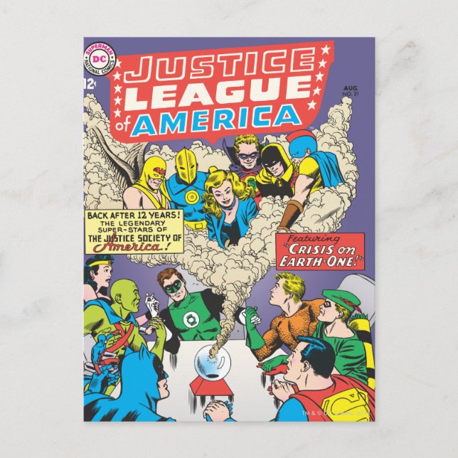 Carte Postale Justice League of America Numéro 21 - août (Devant)