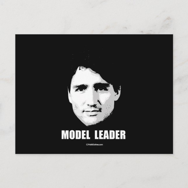 Carte Postale Justin Trudeau - Model Leader -.png (Devant)