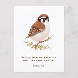 Carte postale JW avec Écriture, Matthieu 10:3