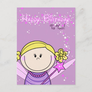 Carte Postale kaart - joyeux anniversaire - engeltje