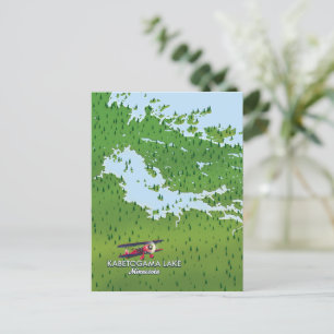 Carte Postale Kabetogama lake, Minnesota, USA Plan du voyage.