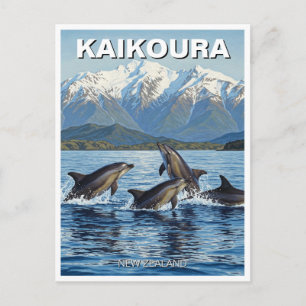 Carte Postale Kaikoura Nouvelle-Zélande Dolphins Voyage