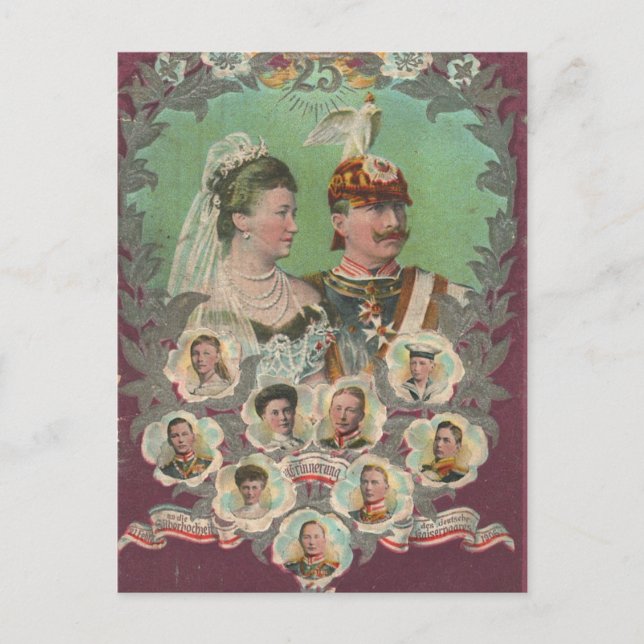 Carte Postale KAISER WILHELM II avec sa famille #019D (Devant)