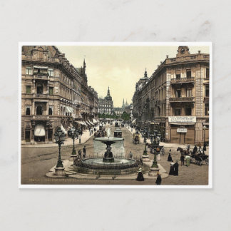 Carte Postale Kaiserstrasse, Frankfort sur la canalisation