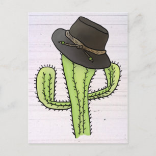 Carte Postale Kaktus mit Hut