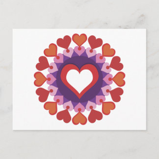 Carte Postale Kaleidoscope du coeur