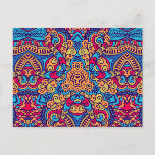 Carte Postale Kaléidoscope du rêve indien