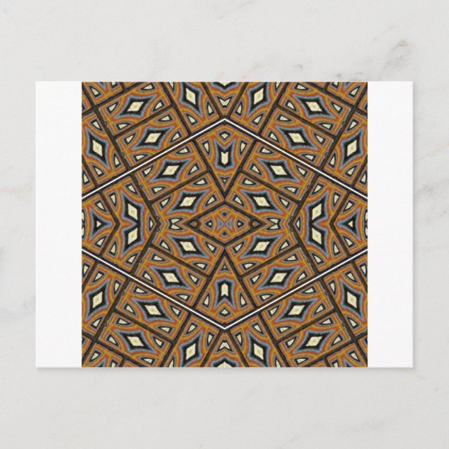 Carte Postale Kaleidoscope en briques africaines (Devant)