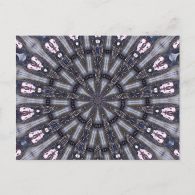 CARTE POSTALE KALEIDOSCOPE PSYCHÉDÉLIQUE /MÉMOIRES MYSTIQUES (Devant)