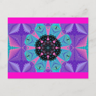 Carte postale Kaleidoscopic Mandala Design.2