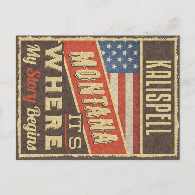 Carte Postale Kalispell Montana (Devant)