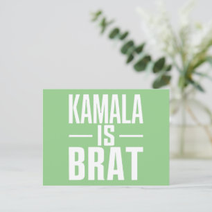 Carte Postale Kamala est Brat