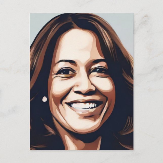Carte Postale Kamala Harris 2024 1er Indian Black Melanin Sista (Devant)