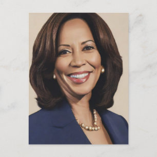 Carte Postale Kamala Harris 2024 1er Indian Black Melanin Sista