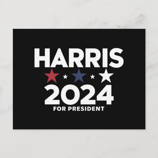 Carte Postale Kamala Harris 2024 Pour La Campagne Électorale (Devant)