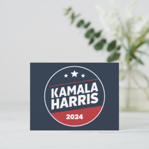 Carte Postale Kamala Harris 2024 Pour Les Élections Rétro Du Pré