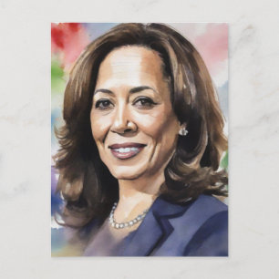 Carte Postale Kamala Harris 2024 Vice-présidente de Black Women