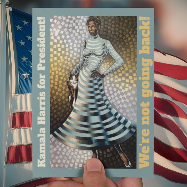 Carte Postale Kamala Harris pour la présidence ! Nous n'allons p (Créateur téléchargé)