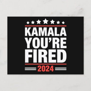 Carte Postale Kamala Vous êtes Fired Kamala Harris 2024