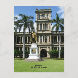 Carte Postale Kamehameha le grand roi d'Hawaï