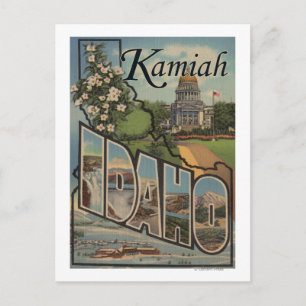 Carte Postale Kamiah, IdahoGrandes lettres ScènesKamiah, ID