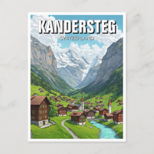 Carte Postale Kandersteg Suisse Travel