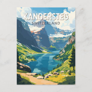 Carte Postale Kandersteg Suisse Voyage Art Rétro