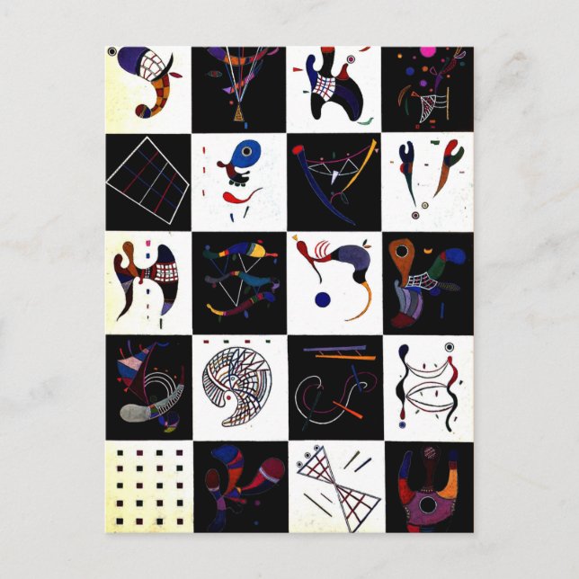 Carte Postale Kandinsky - 4x5=20 (Devant)