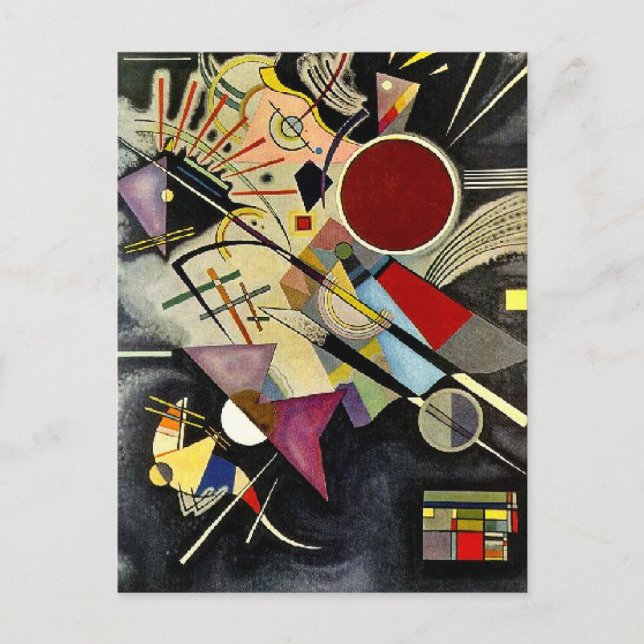 Carte Postale Kandinsky - Accompagnement Noir (Devant)