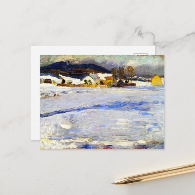 Carte Postale Kandinsky - Bei Starnberg (Devant/Arrière en situation)