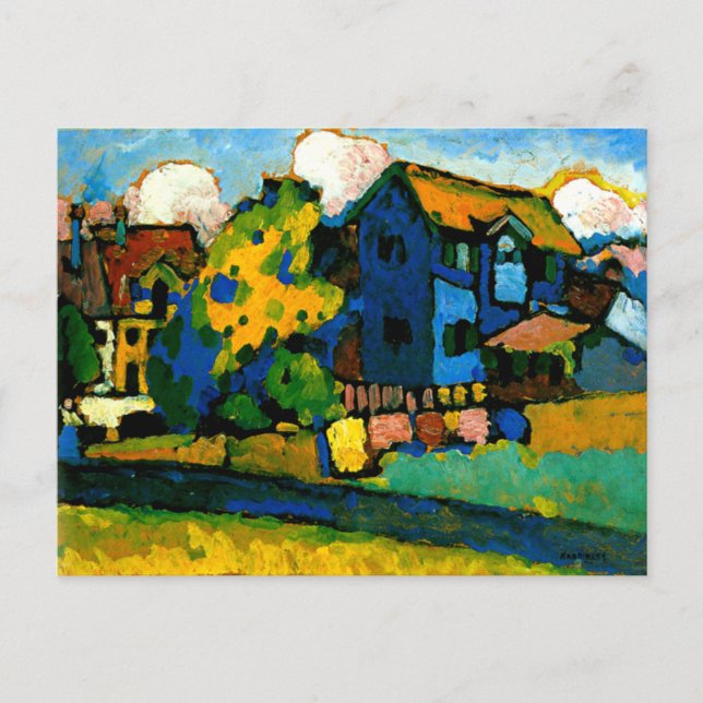 Carte Postale Kandinsky - Blaues Haus Klein (Devant)