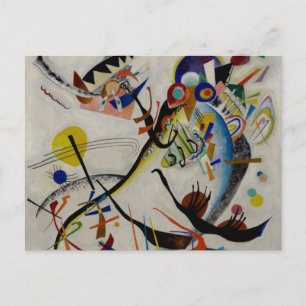 Carte postale Kandinsky Blue Segment Art Abstrait