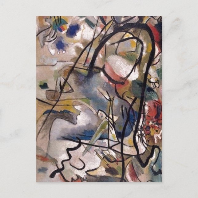 Carte Postale Kandinsky Claasical Art Abstrait Peinture (Devant)