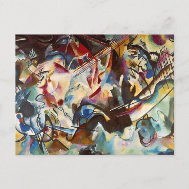 Carte Postale Kandinsky Composition VI Peinture Abstraite (Devant)