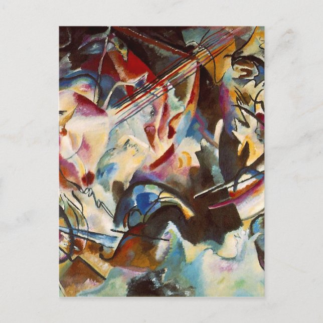 Carte Postale Kandinsky Composition VI Peinture Abstraite (Devant)