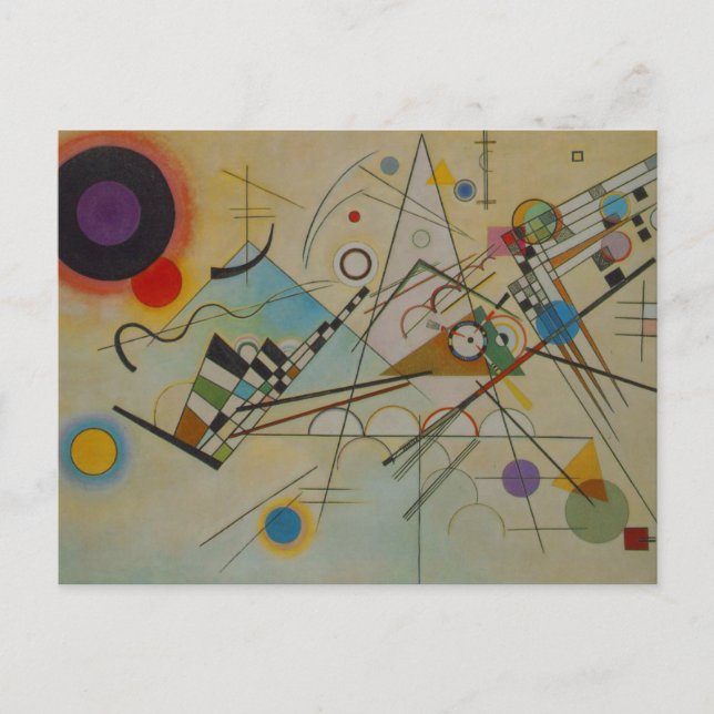 Carte Postale Kandinsky Composition VIII Peinture à l'huile Cart (Devant)