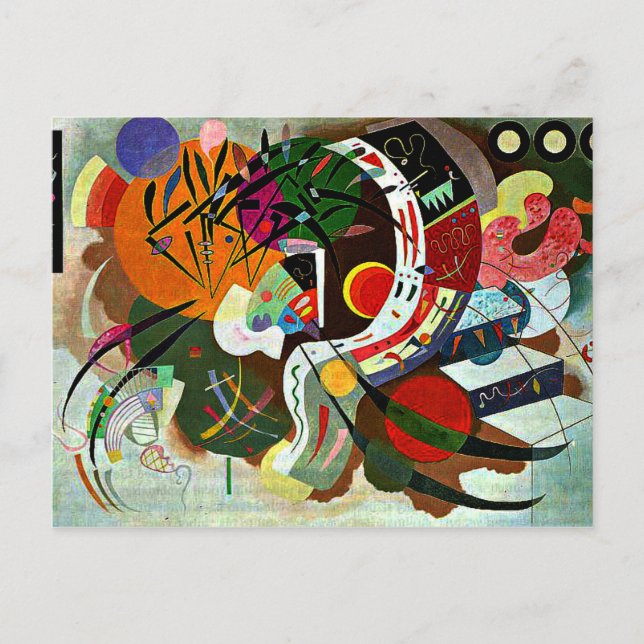 Carte Postale Kandinsky - Courbe Dominante (Devant)